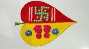 Navratri rangoli design