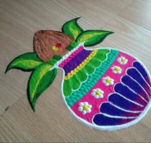 kalas rangoli design